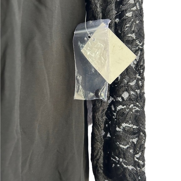 AUW Black Floral Embroidered Dress  • NWT • Size: Small - Picture 5 of 12